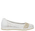 Balerini casual, femei, RIEKER ANTISTRESS, L3062-80 alb, piele ecologica